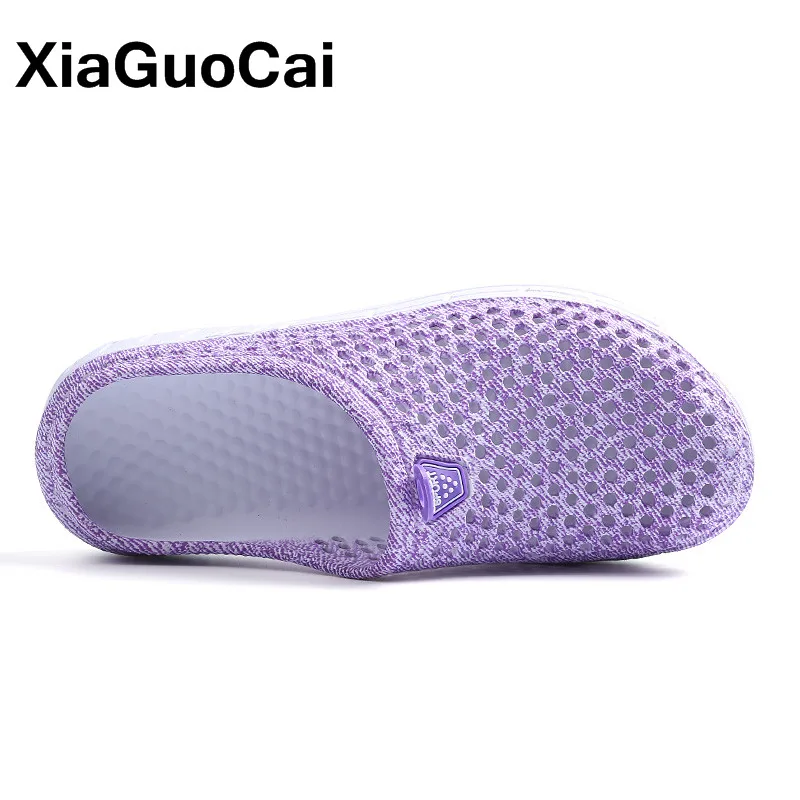 Summer Women Slippers Clogs Breathable Beach Sandals Female Home Slippers Waterproof Anti-Slip Flip Flops For Women Big Size