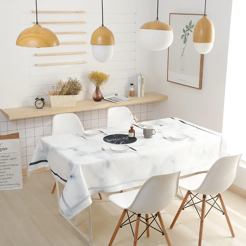 Бесплатная доставка утолщенная скатерть из полиэстера и хлопка в скандинавском