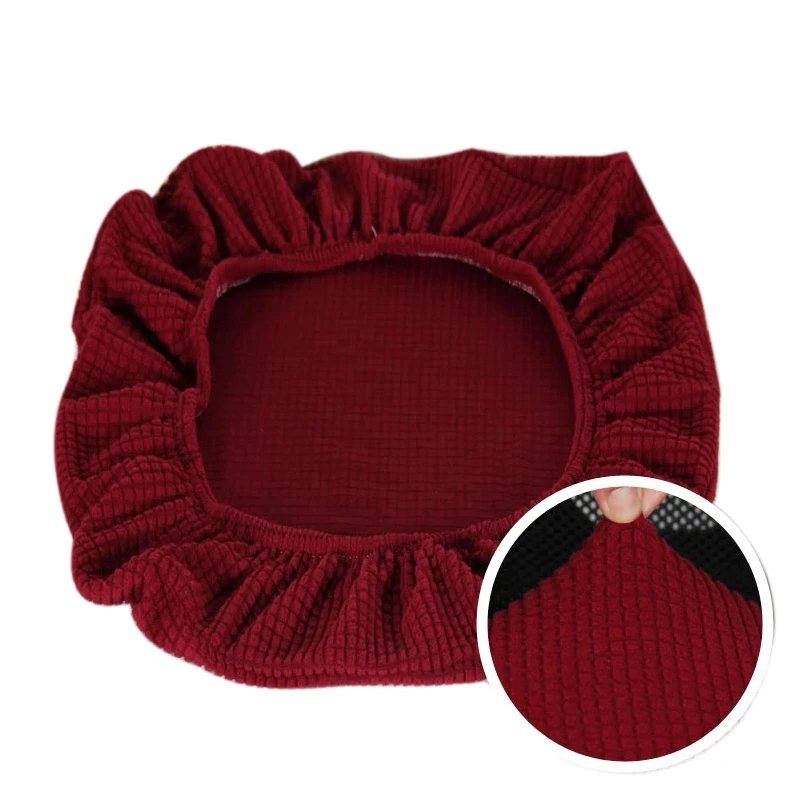 Elastic Office Chair Cover Water Repellent Rotating Chairs Seat Covers Corn Fleece Slipcover Computer Protector | Дом и сад