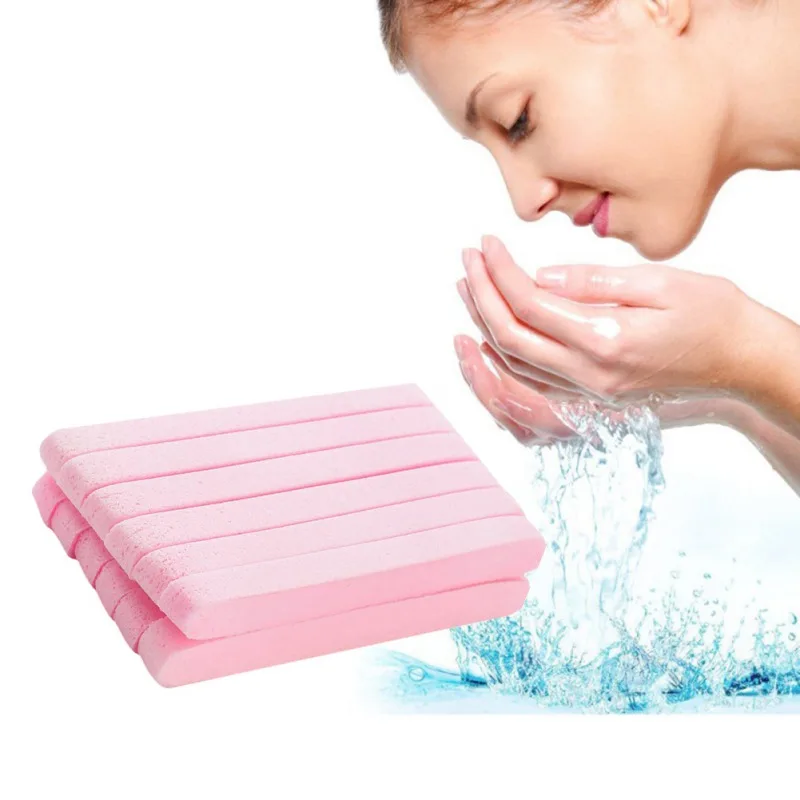 Портативный сжатый очищающий спонж для лица компактный косметический мягкий