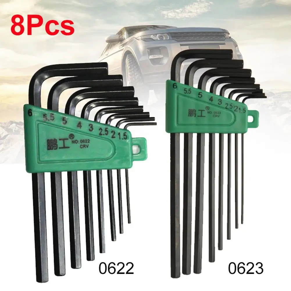 PENGGONG 8 шт. шестигранный ключ набор универсальных метрических 1 5 6 мм гаечный для