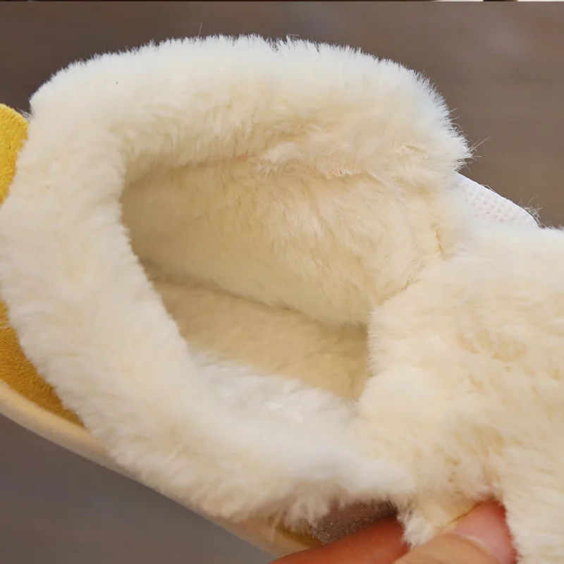 2019 зимняя плюшевая детская хлопковая обувь прогулочная для детей 0 1 3 4 лет с