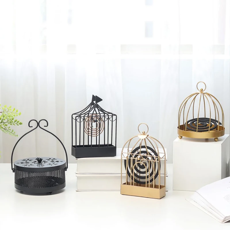 

Mosquito Coil Holder Vintage Mosquito Incense Metal Incense Burner Bird Holder