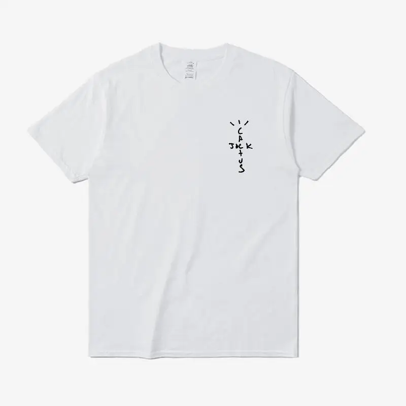 

2021 hip-hop T-shirt high-quality cotton short-sleeved T-shirt men's new Travis Scott Cactus Jack Astroworld Wish You Were Here