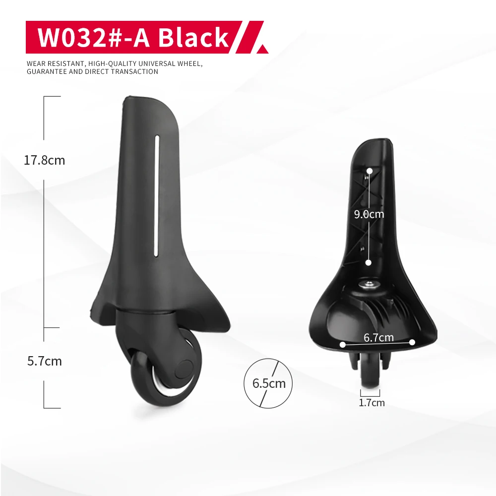 Luggage Wheels Compatible with dinlomvt W032-A Replacement of universal wheel accessories heavy loads luggage trolley case
