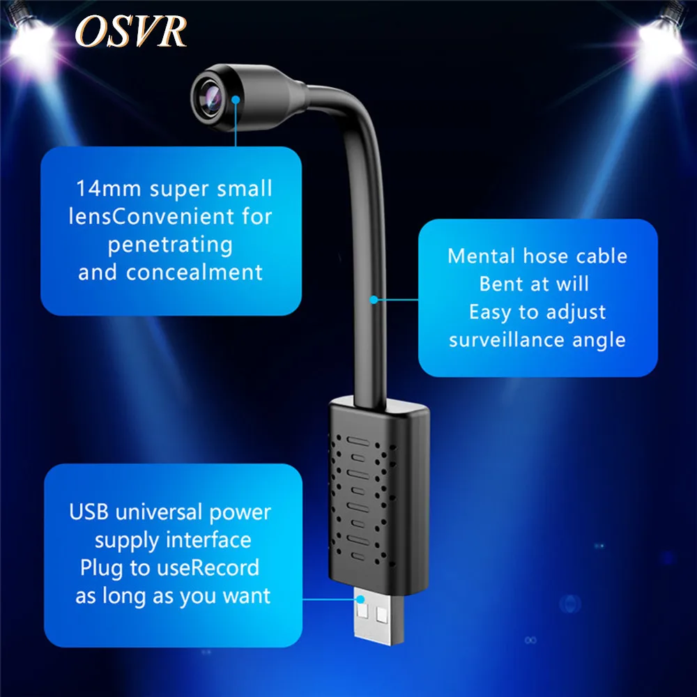 Мини камера видеонаблюдения с Wi Fi USB Full HD 1080P|Камеры видеонаблюдения| |