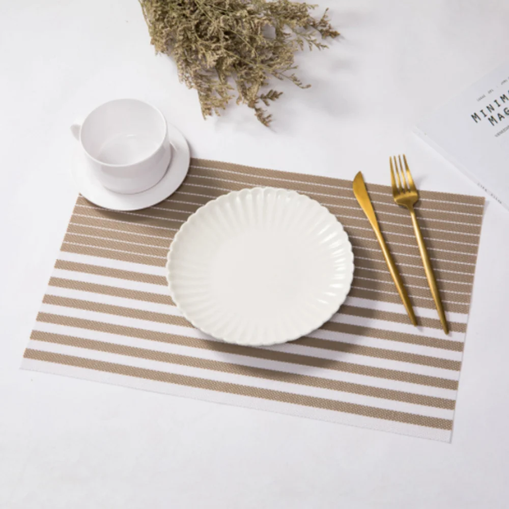 

4Pcs Creative Non-slip Table Mats Waterproof Heat Resistant Thickened Bowl Pads Placemats for Home Restaurant