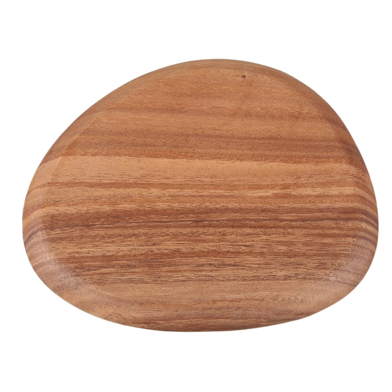 

Lovesickness Acacia Irregular Pan Plate Fruit Dishes Saucer Tea Tray Dessert Dinner Plate Tableware,26x21cm