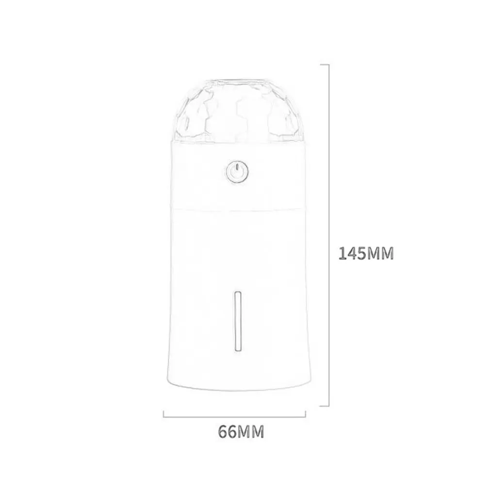 

175ML USB Compact Size Colorful LED Projection Light Air Humidifier Ultrasonic Essential Oil Aroma Diffuser for Home Office