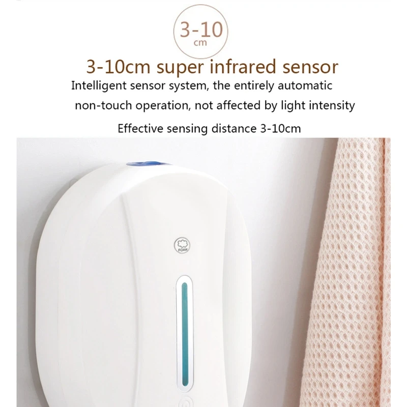 

Automatic Touchless Hand Sanitizer Dispenser Wall Mounted Soap Dispenser 550ML 425B