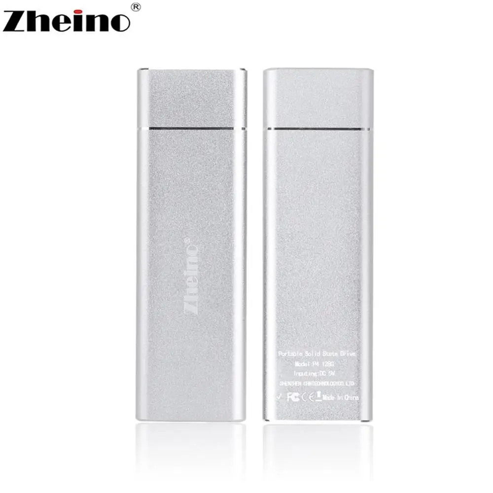 Zheino Type C к USB 3 1 портативный SSD 128 ГБ 256 512 ТБ алюминиевый внешний твердотельный