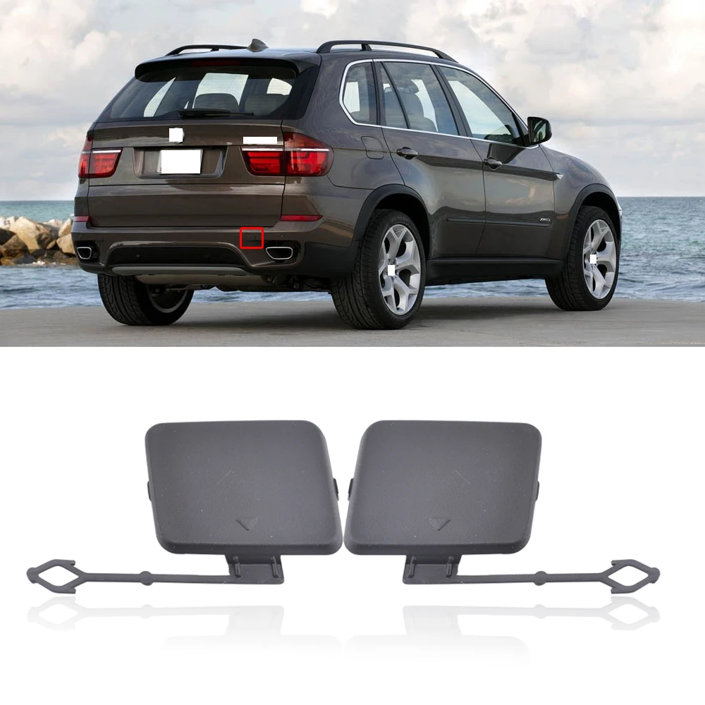 Крышка QX левый правый задний бампер буксировочный крючок крышка замена для BMW X5 E70