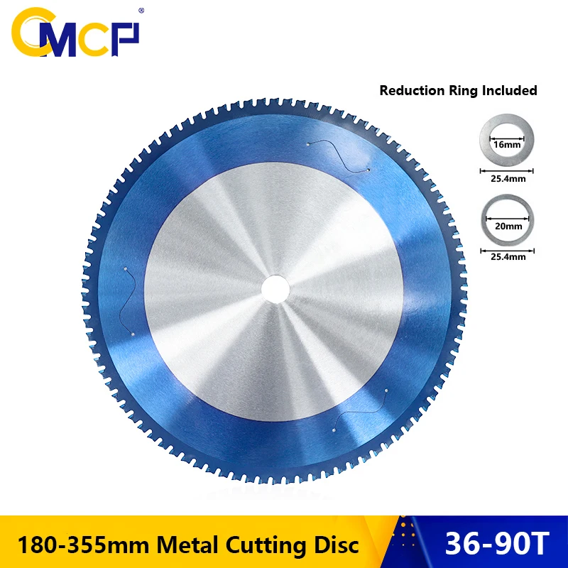 

CMCP Metal Cutting Blade 180-355mm Circular Saw Blade Nano Blue Coated Carbide Saw Blade For Aluminum Iron Steel Cutting Disc
