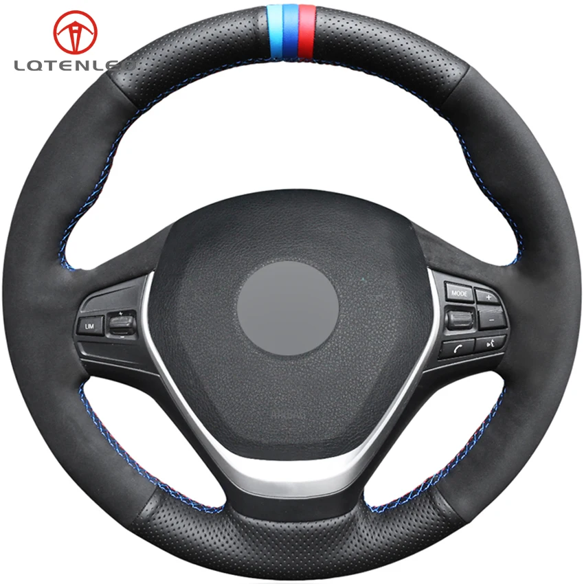 Черный замшевый чехол LQTENLEO из натуральной кожи для BMW F20 F21 F22 F23 118i 120i 125i 218i 228i 420i 430i