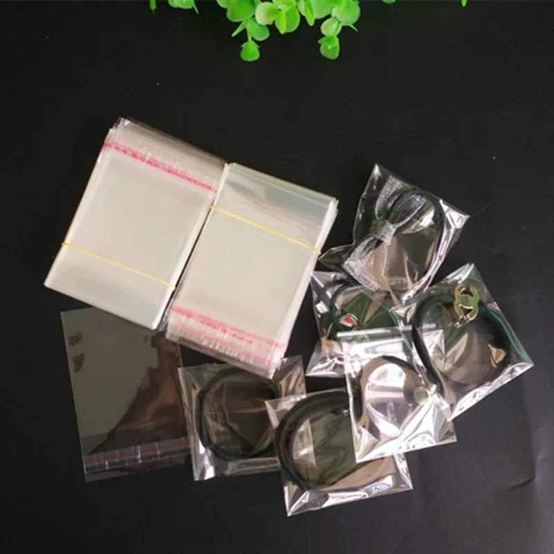 Прозрачный из целлофана с застежкой/BOPP/Полиэтиленовые пакеты 9*12 см Прозрачные