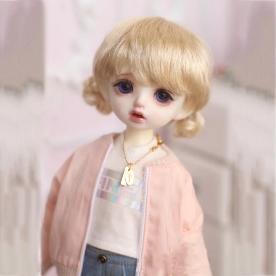 2 Bybrana 1 шт. bjd парик 1/3 1/4 1/6 1/8 имитация мохера цветок плетение - Цвет: 2