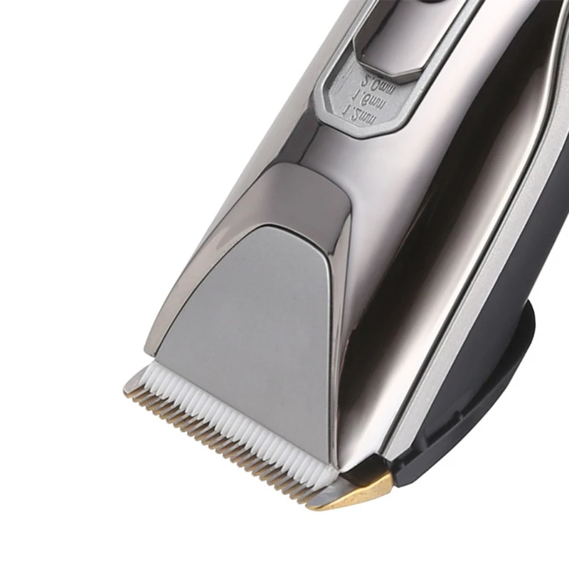 

USB Rechargeable Hair Trimmer LCD Digital Display Hair Clippers Low Noise Hair Cutting Kit Barber Scissors Blade Hair