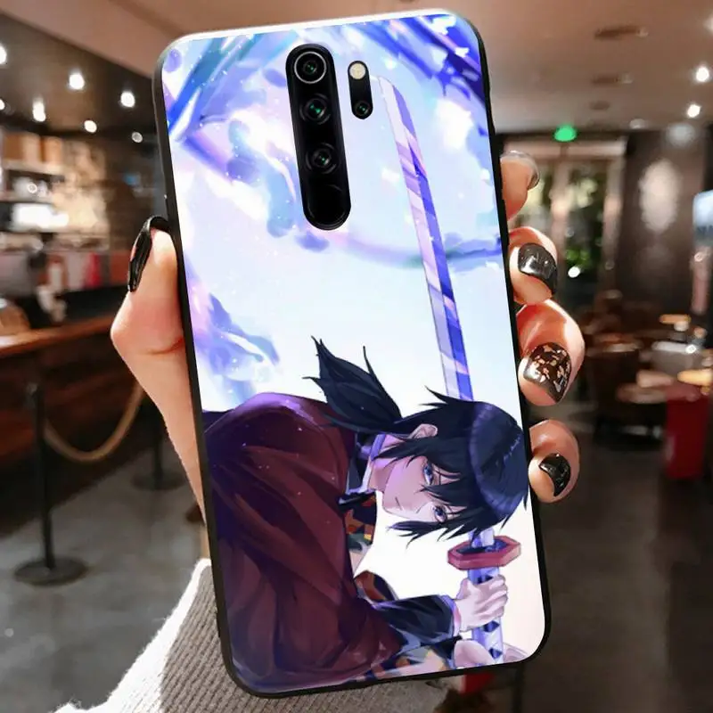 

Demon Slayer Phone Case Black For Redmi 7A 4X 5 6 7 8 8A 5Plus GO Note 4/4X 7 K20/Pro Cases