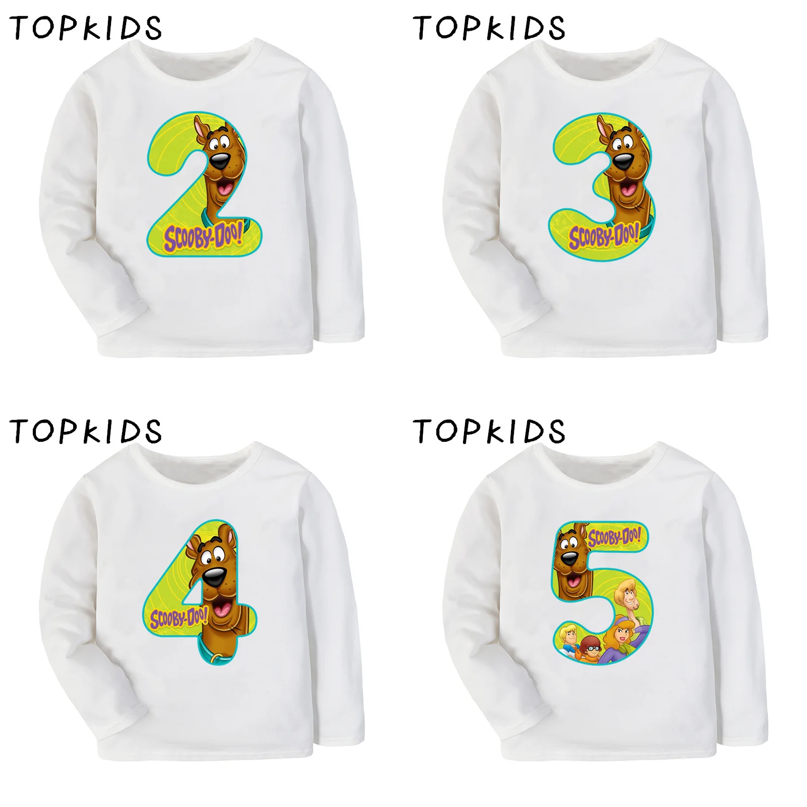 2019 для маленьких мальчиков и девочек с днем рождения номер 1 9 Скуби Собаки