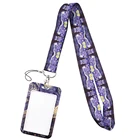 YL135 Van Gogh шнурки для ключей с изображением звездной ночи, бейдж Для кредитных карт, брелок для ключей, Студенческая Женская дорожная сумка для банковских карт