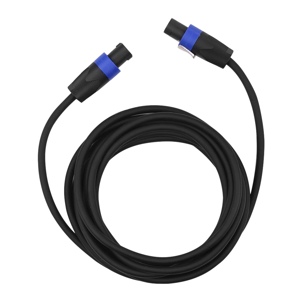 NL4FC черный 12AWG сценические микшерные Кабели аудио усилитель шнур спикер соединитель Штекерный четыре ядра бескислородный медный проводник