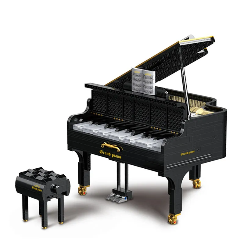 

New APP Control Electric Playable GRAND PIANO Bluetooth Speaker Ideas Creator Toys Technical Building Blocks Bricks Kid Gift