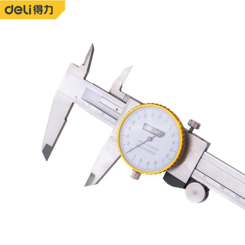 

Dial Calipers 0-150mm 0.01mm High Precision Industry Stainless Steel Vernier Caliper Shockproof Metric Measuring Gauging Tools