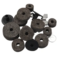 21pcs cymbal replacement accessories cymbal stand sleeves cymbal felts with cymbal washer base wing nuts replacement for drum