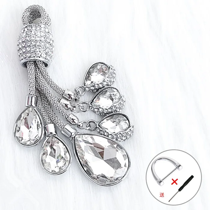 silver keyring Мягкий чехол для ключей автомобиля из ТПУ, чехол для ключей автомобиля VW Volkswagen Skoda Polo Tiguan Passat Jetta MK5 MK6 T5 Beetle, аксессуары, брелок - Название цвета: silver keyring