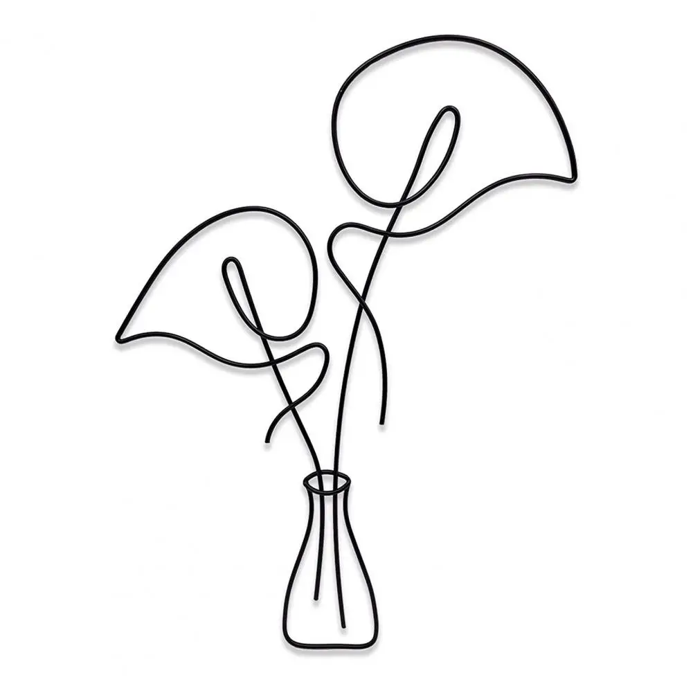 Portable Useful Metal Flower Wall Art Easy Hanging Decor Beautiful for Living Room | Дом и сад