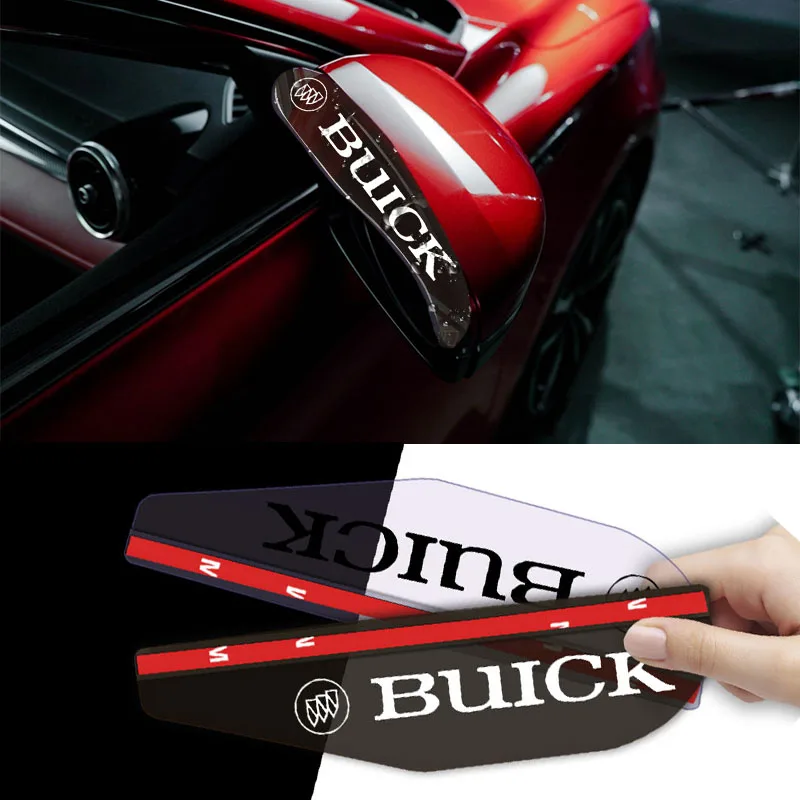 

2pcs Car Rear Side Mirror Rain Eyebrow Shield Flexible Protector for Buick Avenir Lacrosse Riviera Regal GS GL8 Envision Lesabre