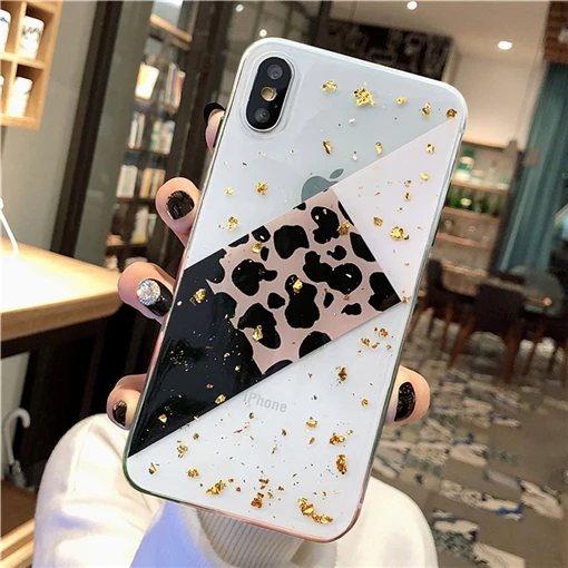 Чехол TRISEOLY из золотистой фольги с леопардовым принтом для huawei P8 P9 P10 Lite Plus для mate 10 20 Pro Honor 6X9 8 Lite Nova 3 3i, мягкий чехол