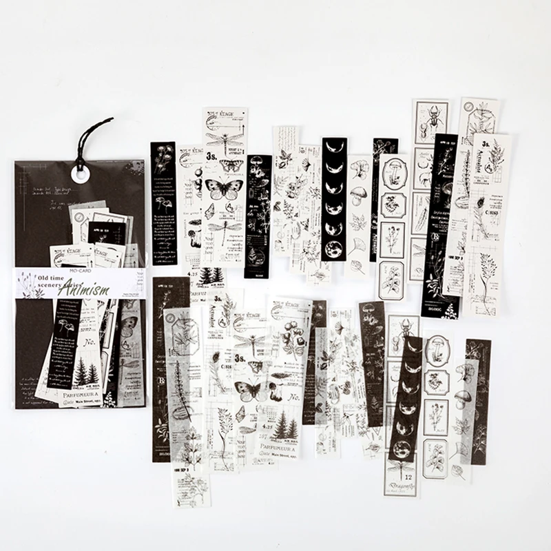 30 шт. винтажные старые временные пейзажи серия INS цилиндрический журнал