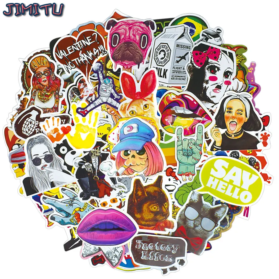 300 шт. наклейки для багажа скейтборда гитары | Игрушки и хобби