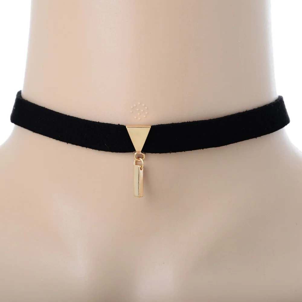 Pendant Choker Necklace Black Velvet Belt Strip Tassel Chains Women Jewelry Vintage Round Collar | Украшения и аксессуары
