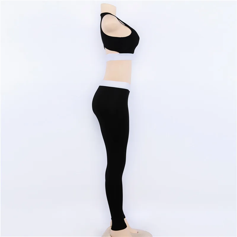 

Women Tracksuit Solid Set Patchwork Running Fitness Jogging T-shirt Leggings Sports Suit Sportswear Workout Clothes S-L