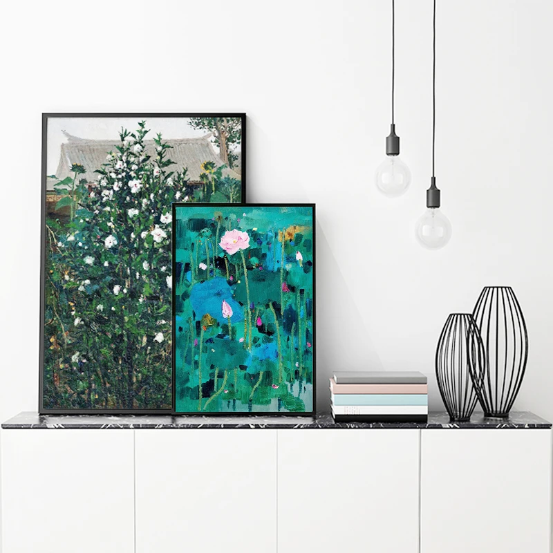 Зеленый фон натюрморт Горный цветок голландские краски по номерам ручной работы