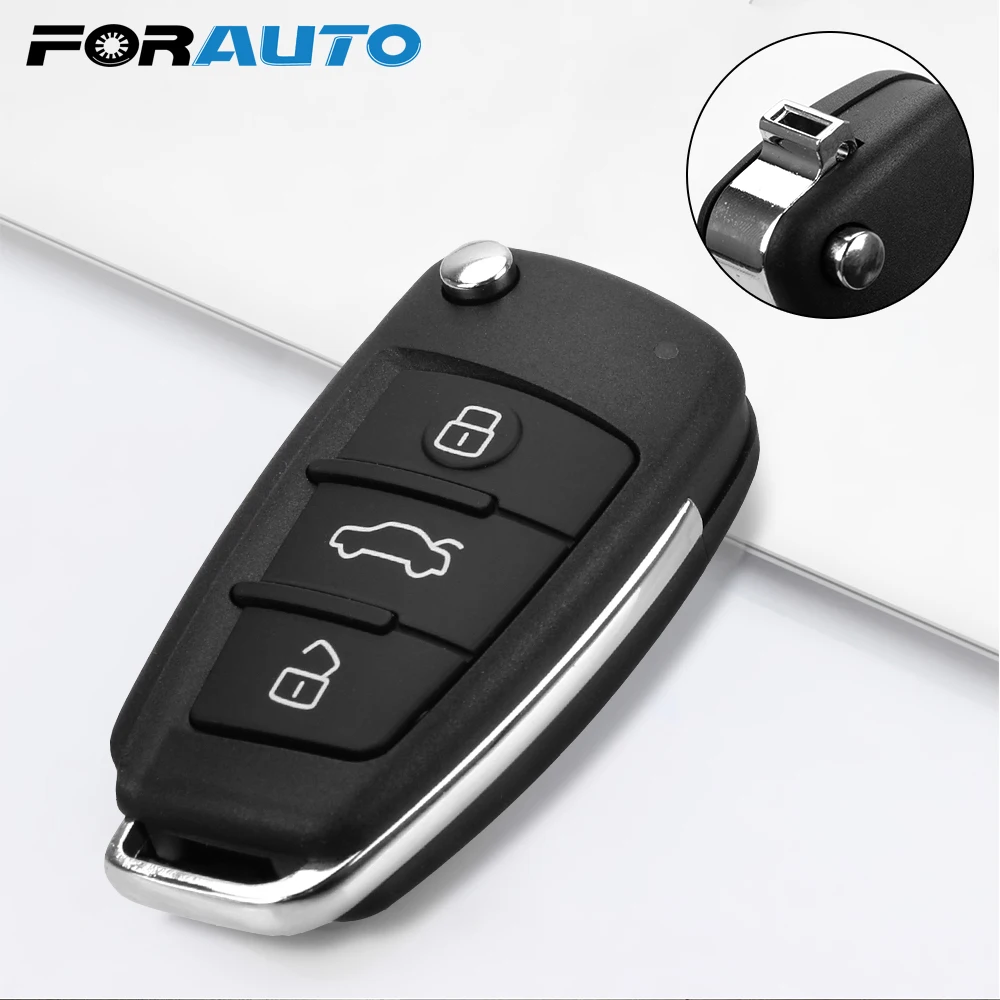 Чехол для автомобильного ключа FORAUTO 3 кнопки брелок чехол складной дистанционный