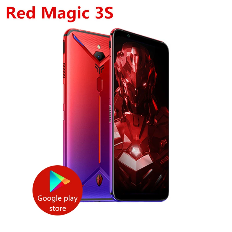 Оригинальный Смартфон ZTE Nubia Red Magic 3S 8 ГБ ОЗУ 128 Гб ПЗУ 6 65 дюймов AMOLED Snapdragon 855 48.0MP +