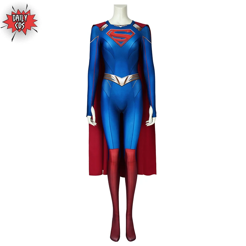 Супергерл сезон 5 Кара зор эль зентай комбинезон боди 3D принт Косплей с Кларком