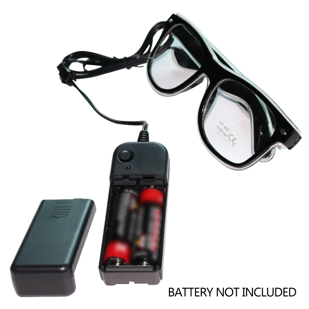 Светящиеся очки со светодиодной проволокой светящиеся для вечерние новинка