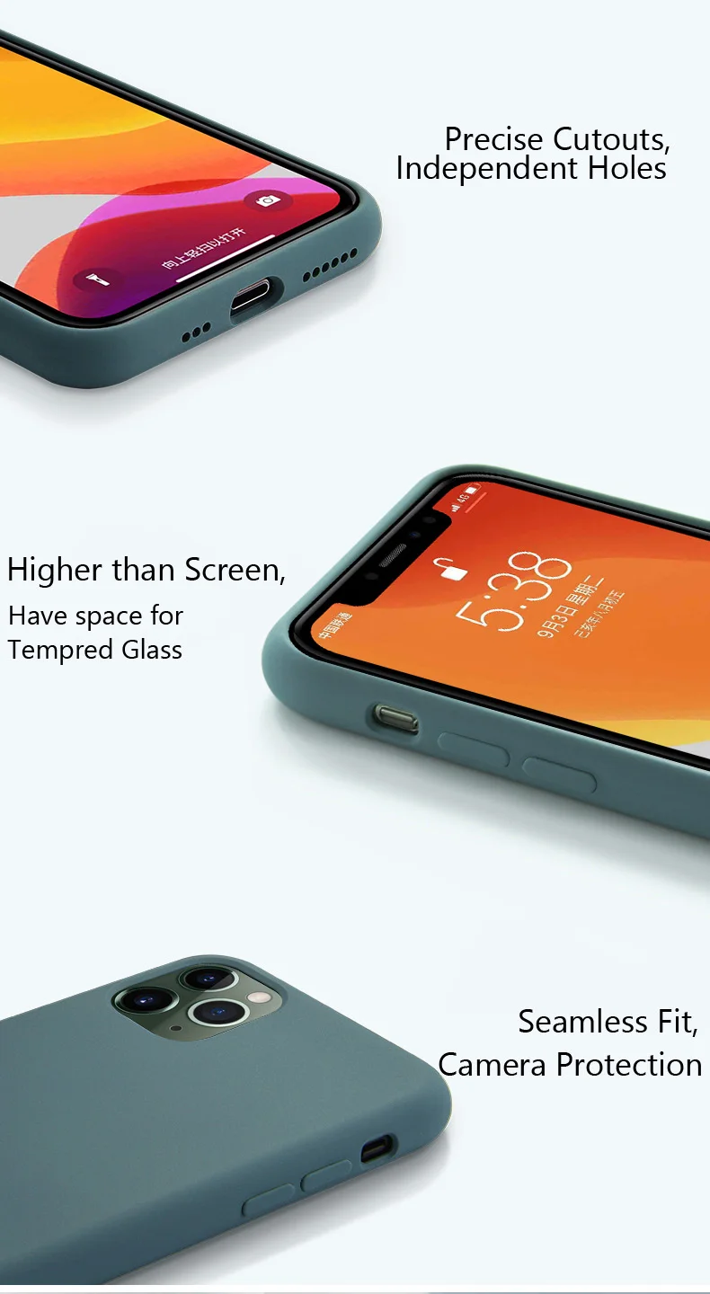Силиконовый чехол для iPhone 6 6S 7 8 Plus X XS Max XR 11 Pro Max Мягкий ТПУ Жидкий чехол для телефона для iPhone XS Max чехол Полная защита