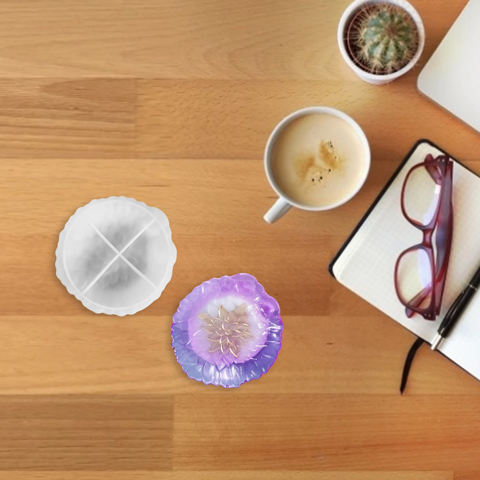 

DIY Crystal Epoxy Mold Leaf Tray Petal Creative Storage Decoration Leaf Shape Dish Mold Silicone Mold.
