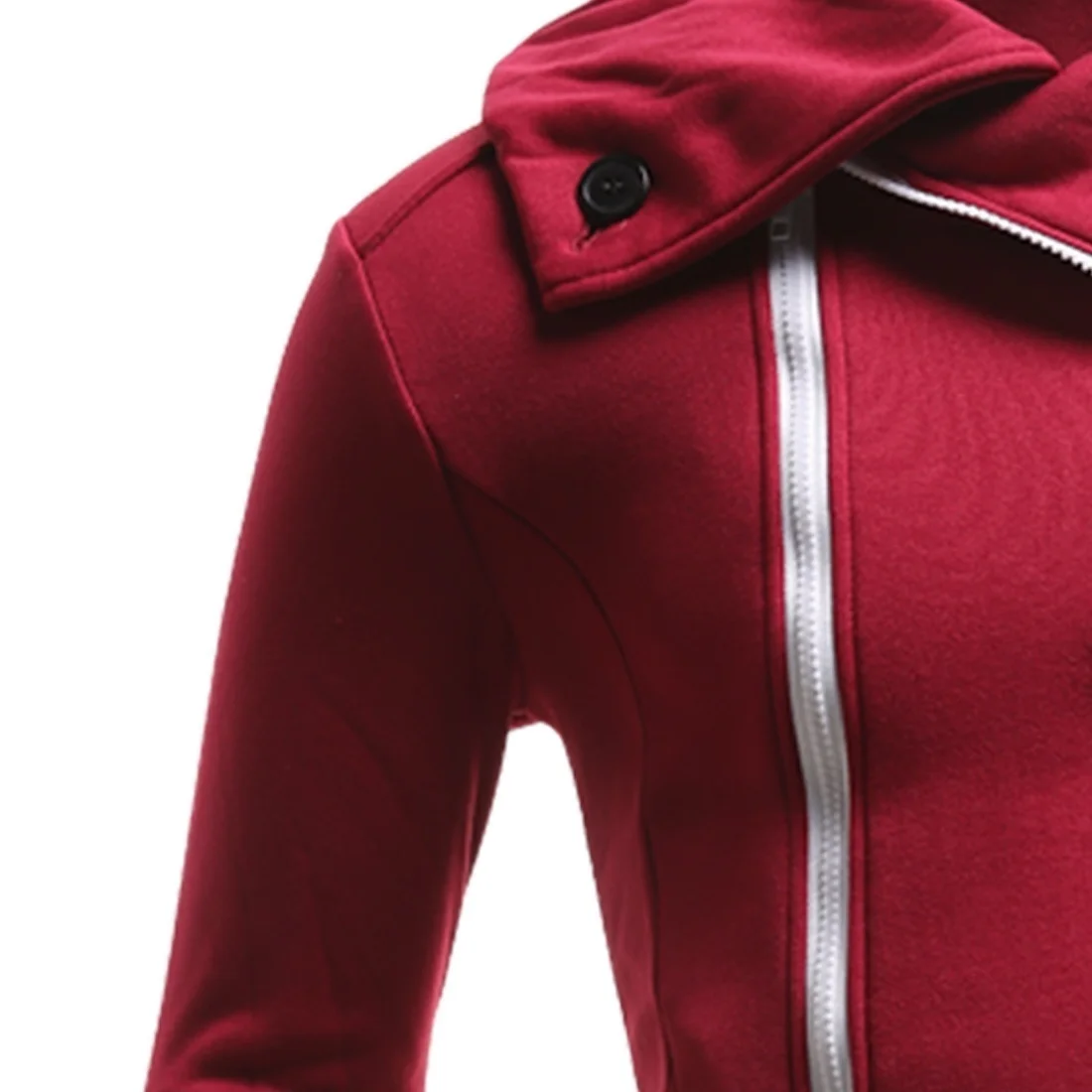 Свитшот ZOGAA мужской с большими лацканами приталенный Повседневный худи из хлопка