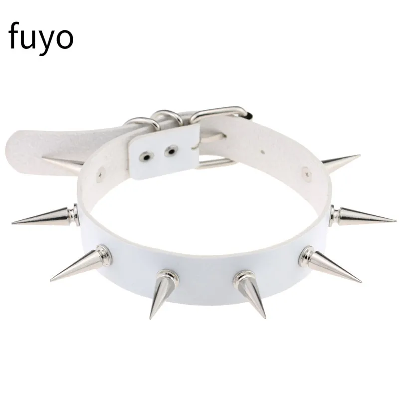 Женское кожаное ожерелье-кольцо с цепочкой