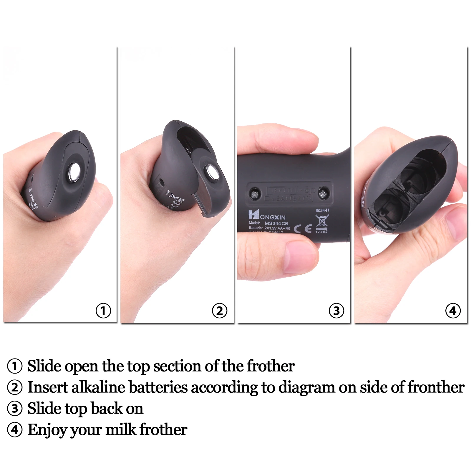 Миксер ручной для вспенивания молока взбиватель кофе соусник горячего шоколада
