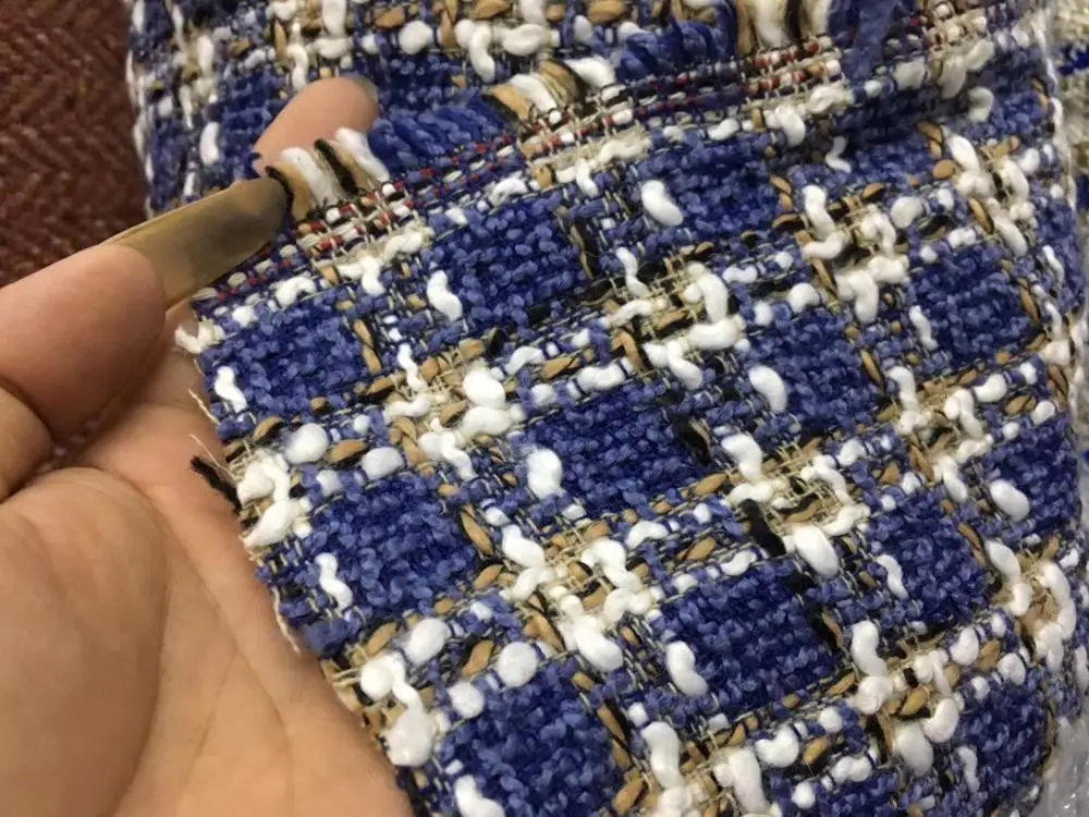 Бесплатная доставка проверка ткани из твида цена за 1 метр 59 дюймов | Дом и сад