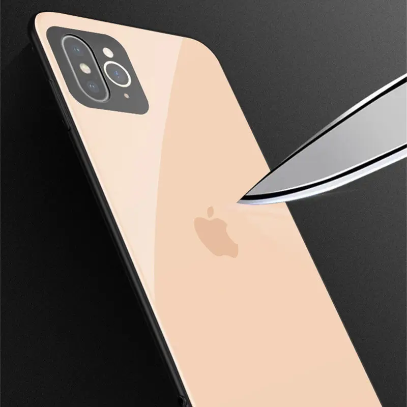 Case For iPhone X XR XS MAX Second Change to XI 11 Pro 2019 Tempered Glass Hard PC Shockproof IPhone 10 Transparent Cover | Мобильные