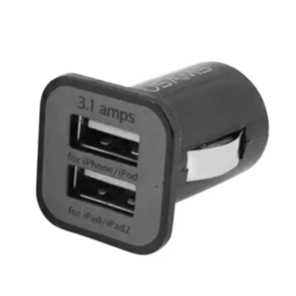 USAMS Универсальный 12V Мини Портативный 3.1A двойной Порты usb автомобилей Зарядное