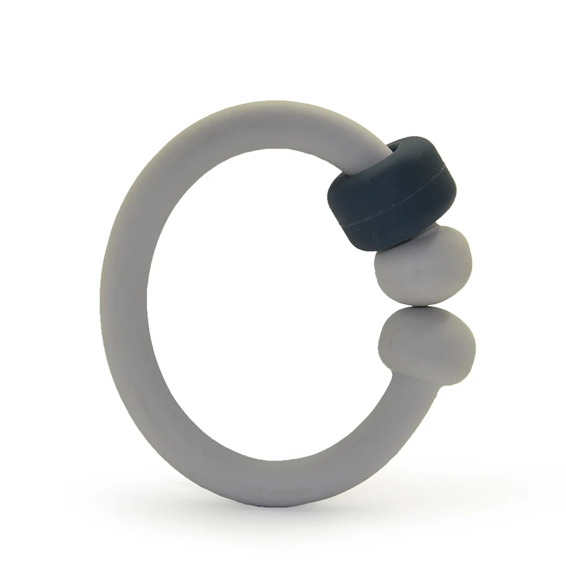 

Baby Silicone Links BPA Free Teething Bracelet Silicone Teether Food Grade Silicone Baby Stroller Pram Car Seat Attach Rings